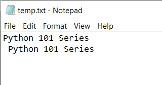 How to write data to file using Python