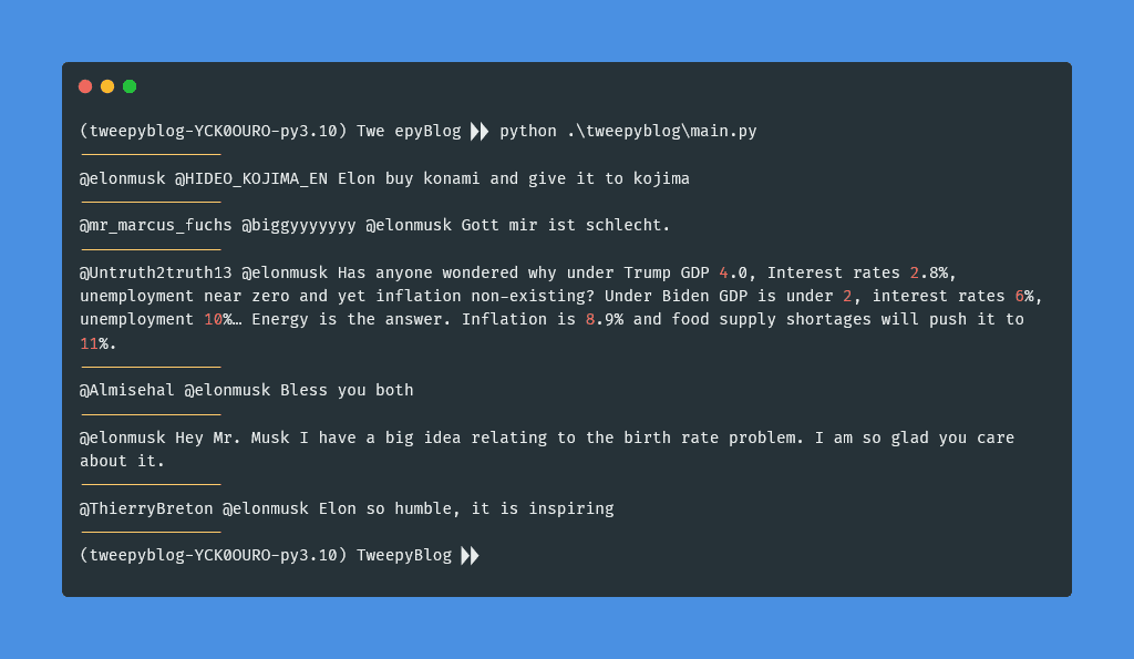 How to Search Tweets containing Specific User