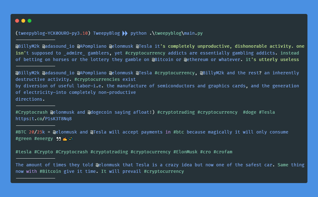 How to fetch Tweets based on keyword, hashtags and username?