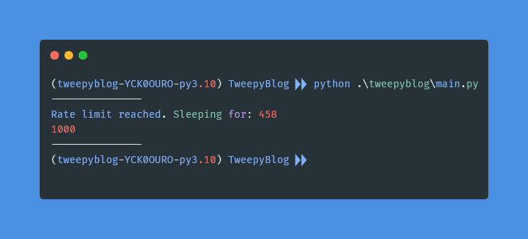 How to Retrieve Specific Number of Tweets using Tweepy